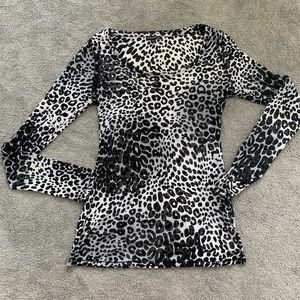 2 for $23 Express sheer animal print